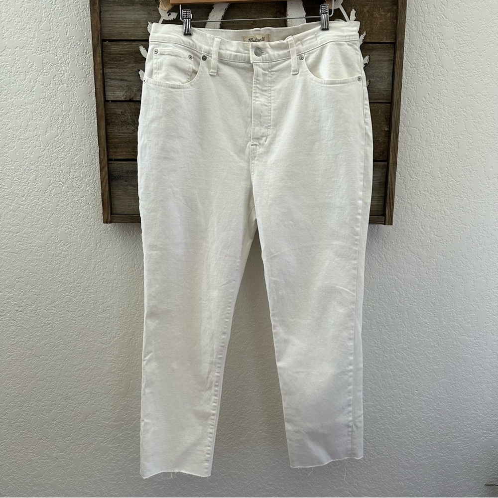 Madewell the perfect vintage white denim‎ jeans size 32 NWT MC495